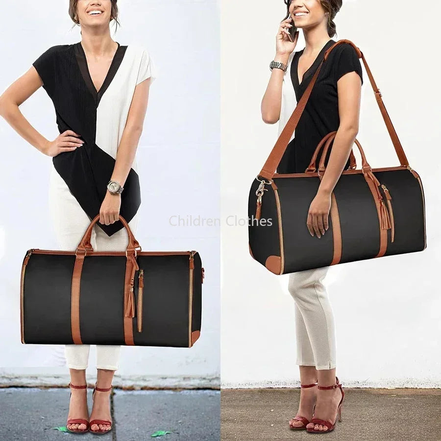 Foldable PU Travel Bag Waterproof & Spacious