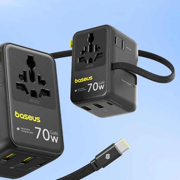 Universal Travel Adapter with USB-C and Fast Charge