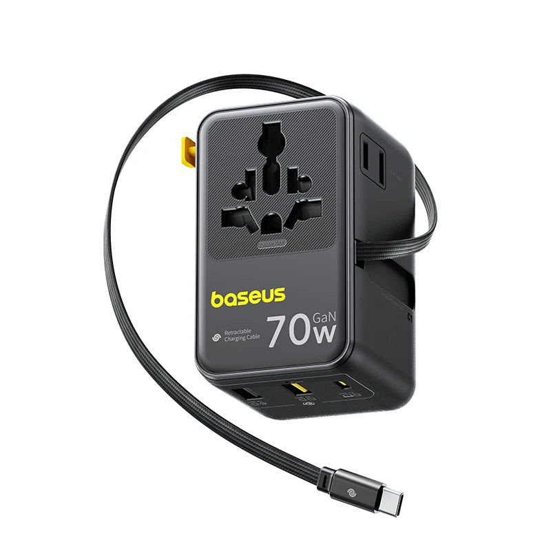Universal Travel Adapter with USB-C and Fast Charge
