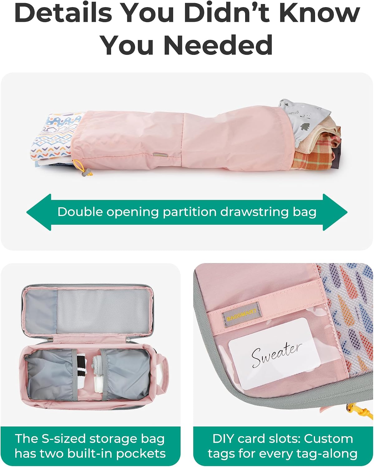 6 Set /4 Set/2 Set Compression Packing Cubes for Travel, Lightweight Luggage Organizer Bags, Durable Space Saver Bags Travel Essentials
