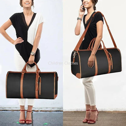 Foldable PU Travel Bag Waterproof & Spacious